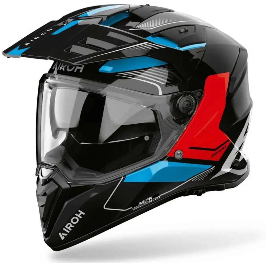Airoh Band Tune Endurohelm L - Zwart/blauw/rood