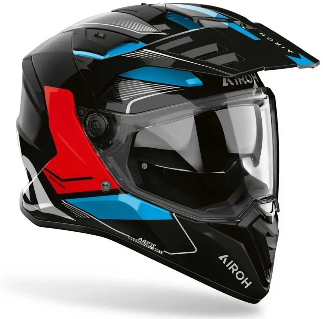 Airoh Band Tune Endurohelm L - Zwart/blauw/rood