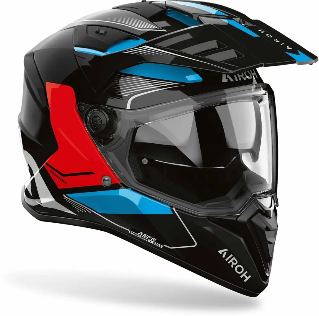 Airoh Band Tune Endurohelm L - Zwart/blauw/rood