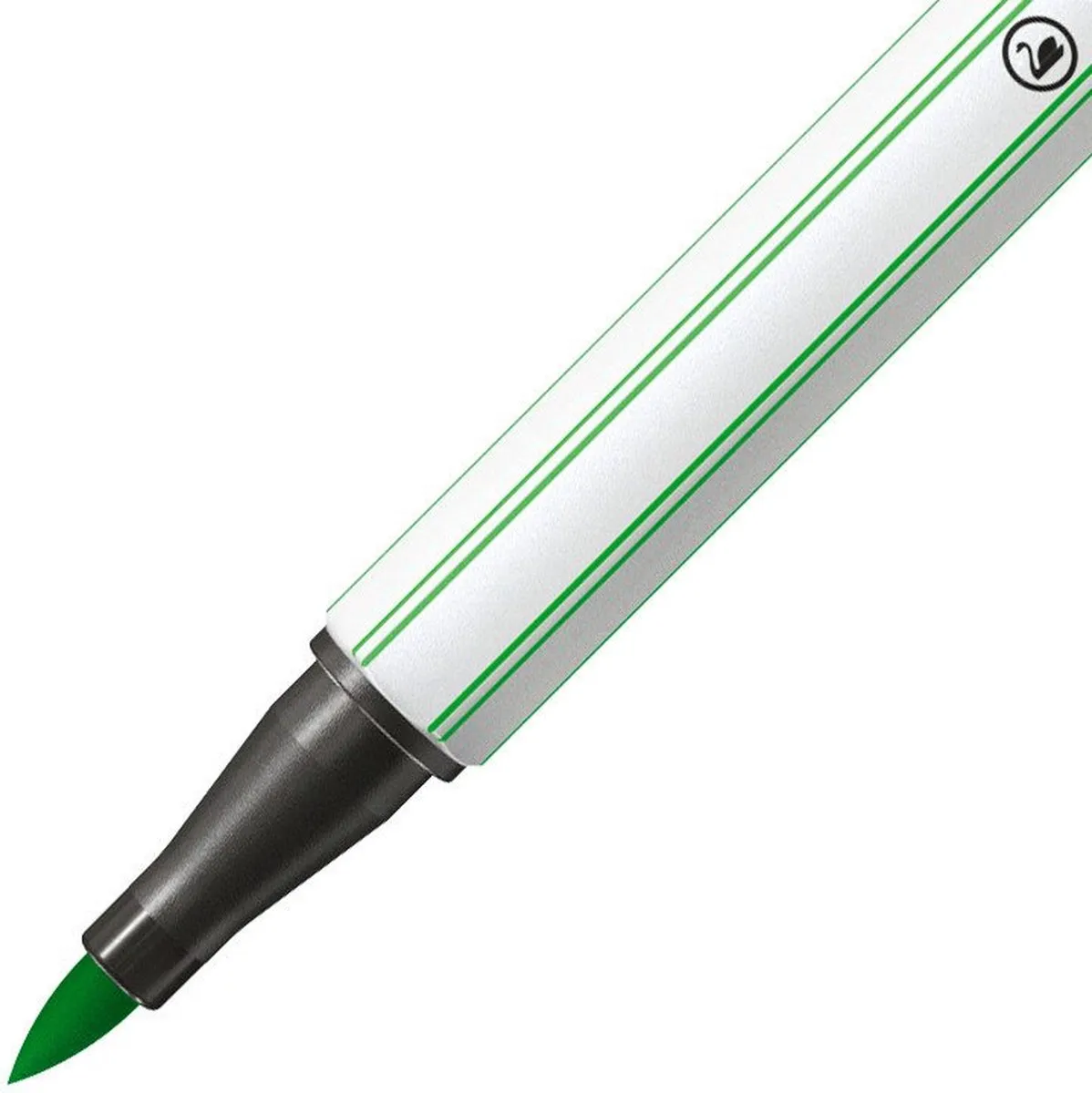STABILO Pen 68 Brush Viltstift - Licht Groen