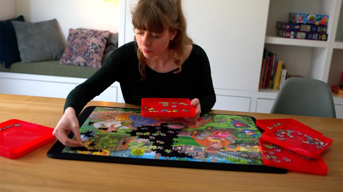 Jumbo Portapuzzle Puzzelbord 1000 Stuks - 75x55cm - Multicolor