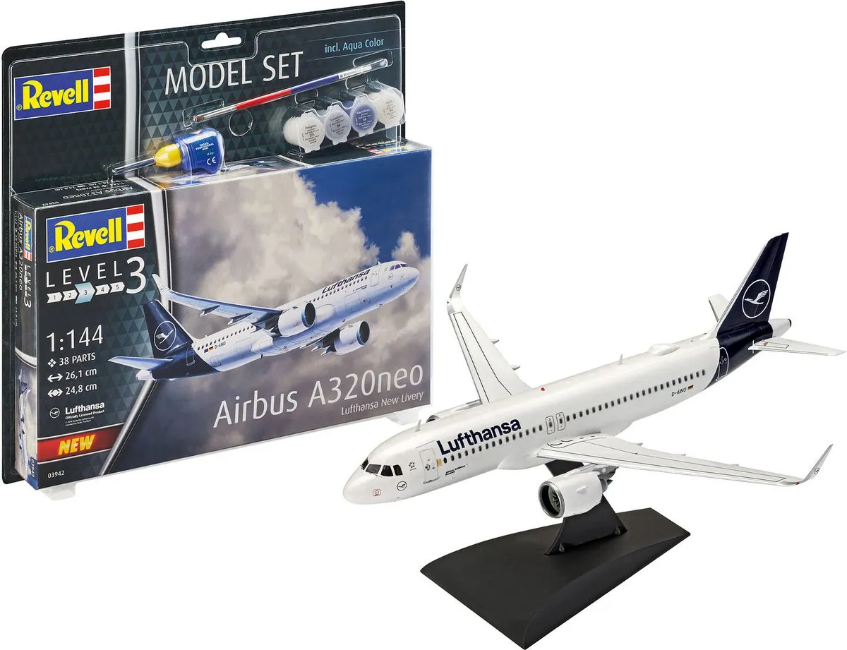 Revell 63942 Modelbouwpakket Airbus A320neo Lufthansa