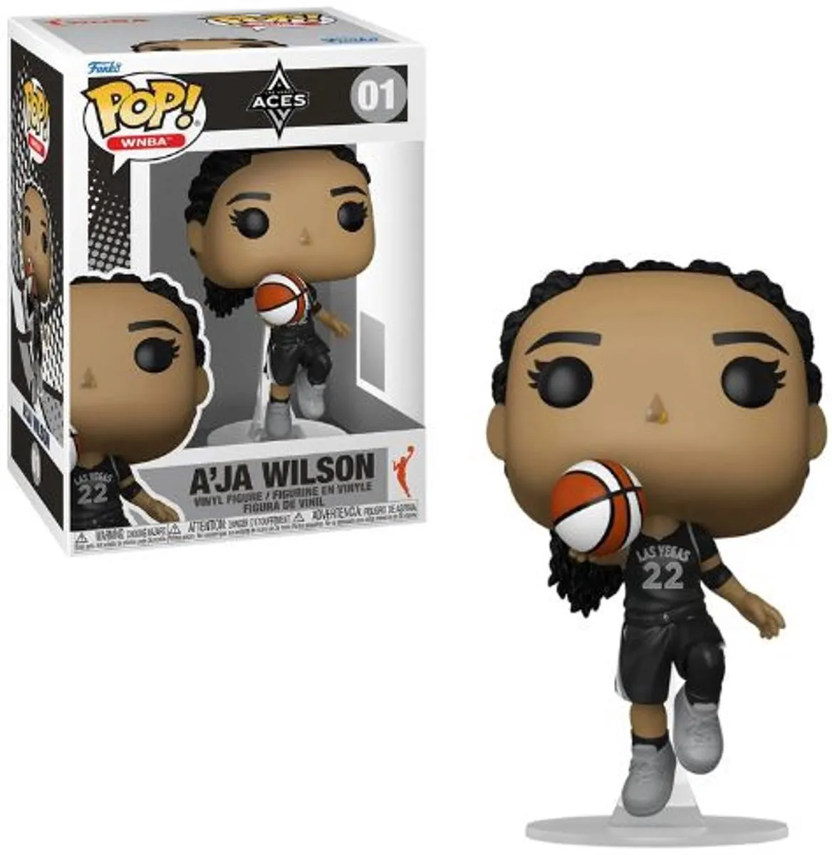 Funko Pop! A'ja Wilson WNBA Las Vegas Aces #01 - Multicolor