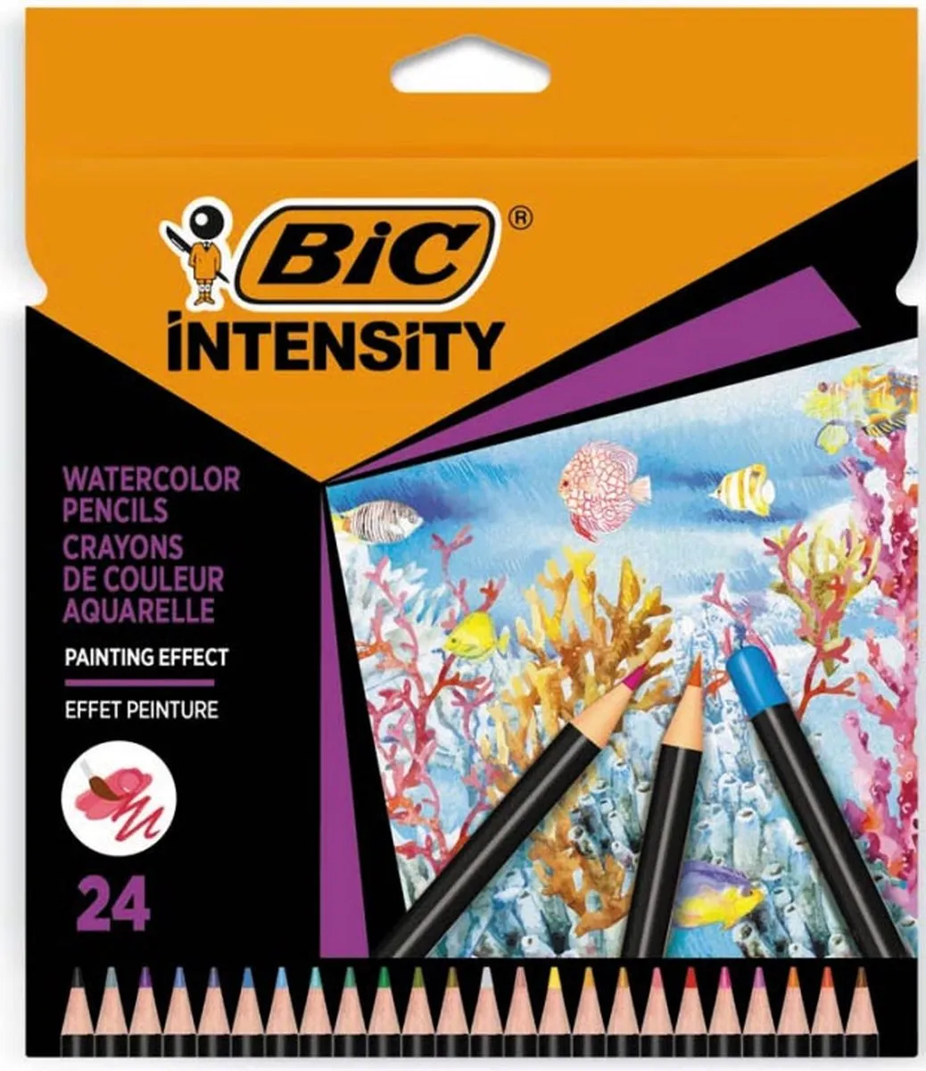 BIC Intensity Aquarelpotloden - 24 Stuks - Multi