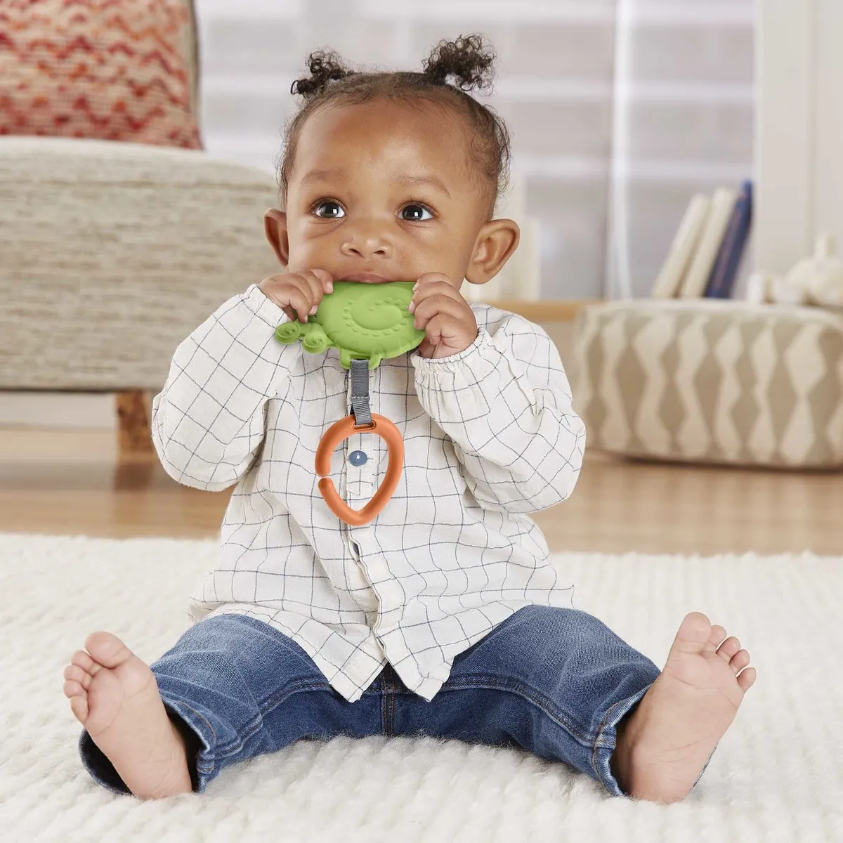 Fisher Price Animal Teether Bijtring Slak - Blauw