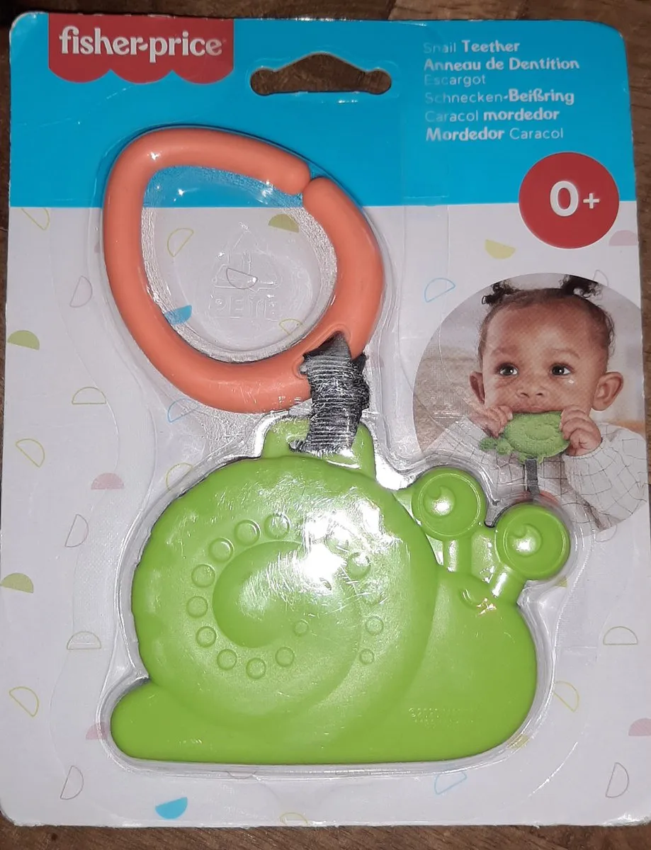 Fisher Price Animal Teether Bijtring Slak - Blauw