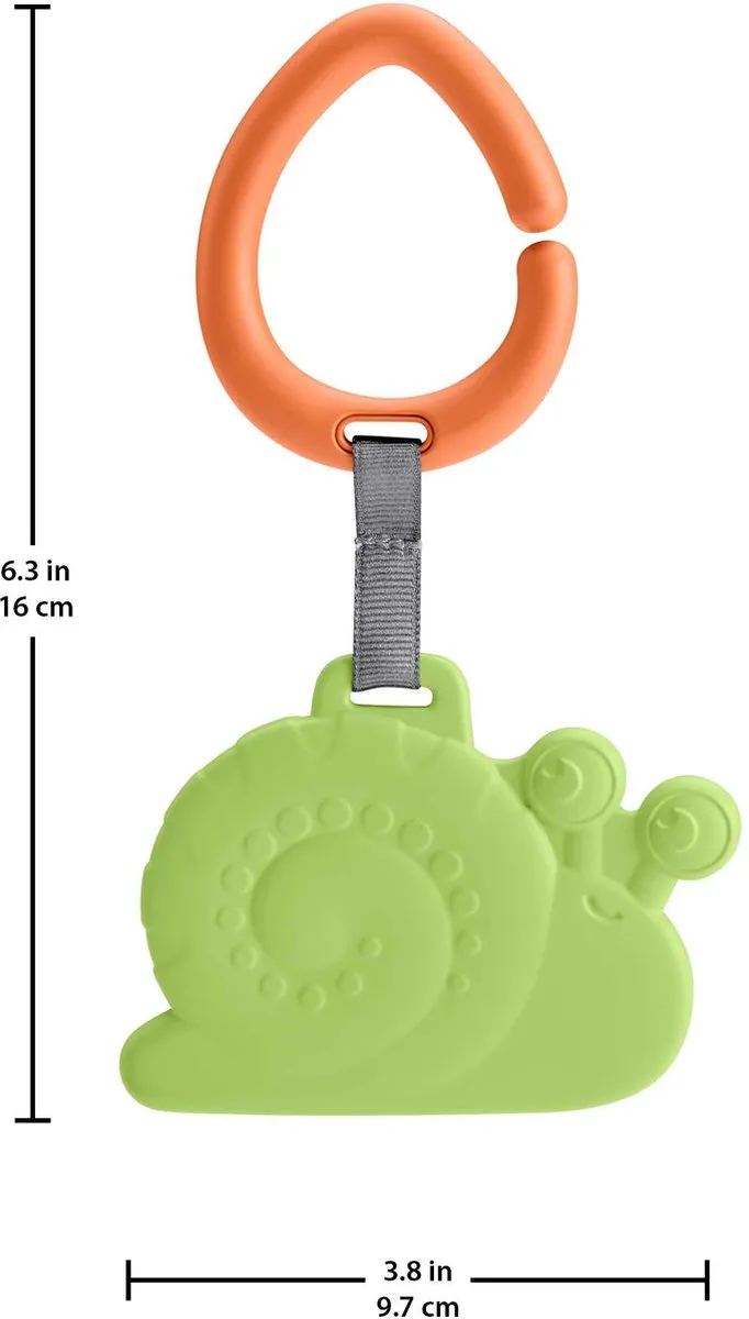 Fisher Price Animal Teether Bijtring Slak - Blauw