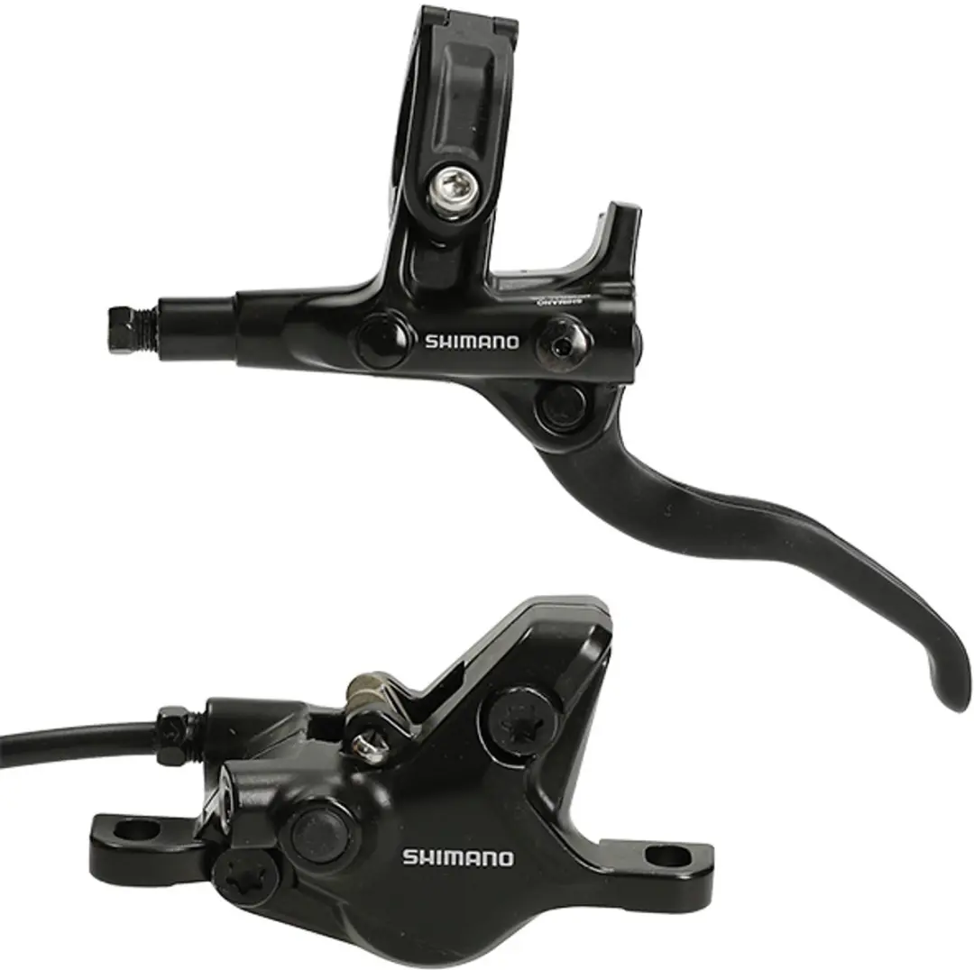 Shimano Schijfremset M4100 Links - 160mm - Zwart