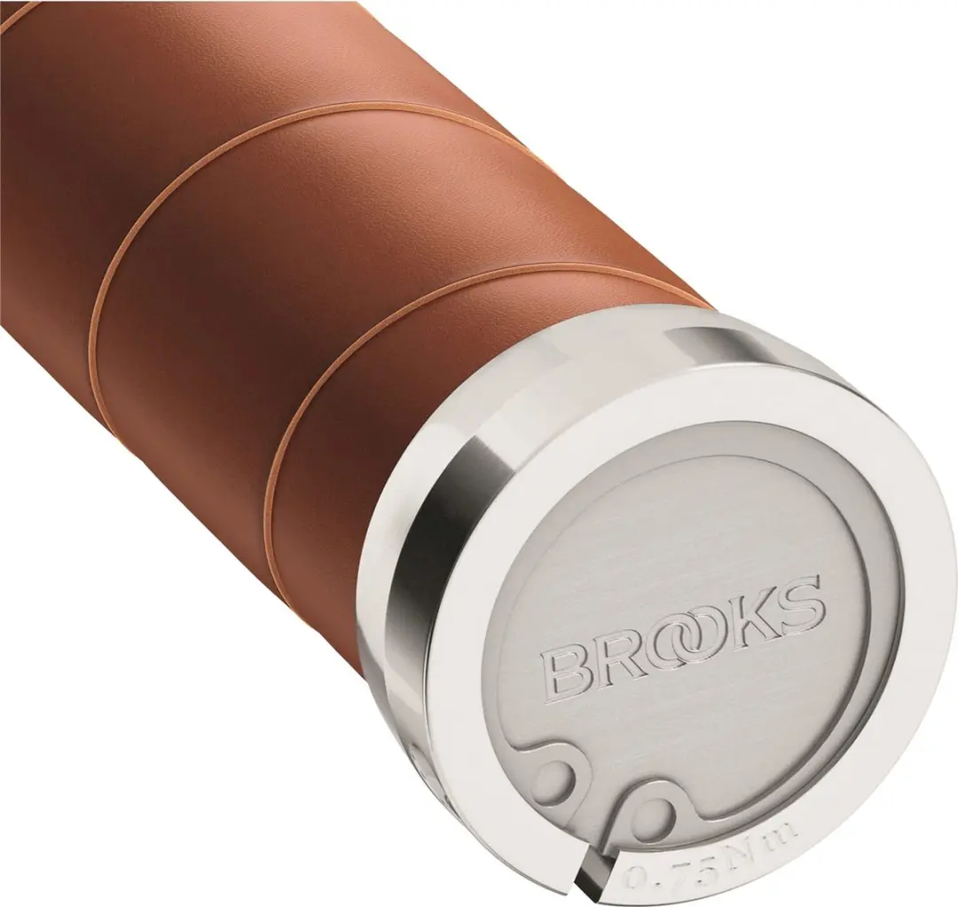 Brooks Slender Leather Handvatten 100/130mm - Honey - afbeelding 2 van 3