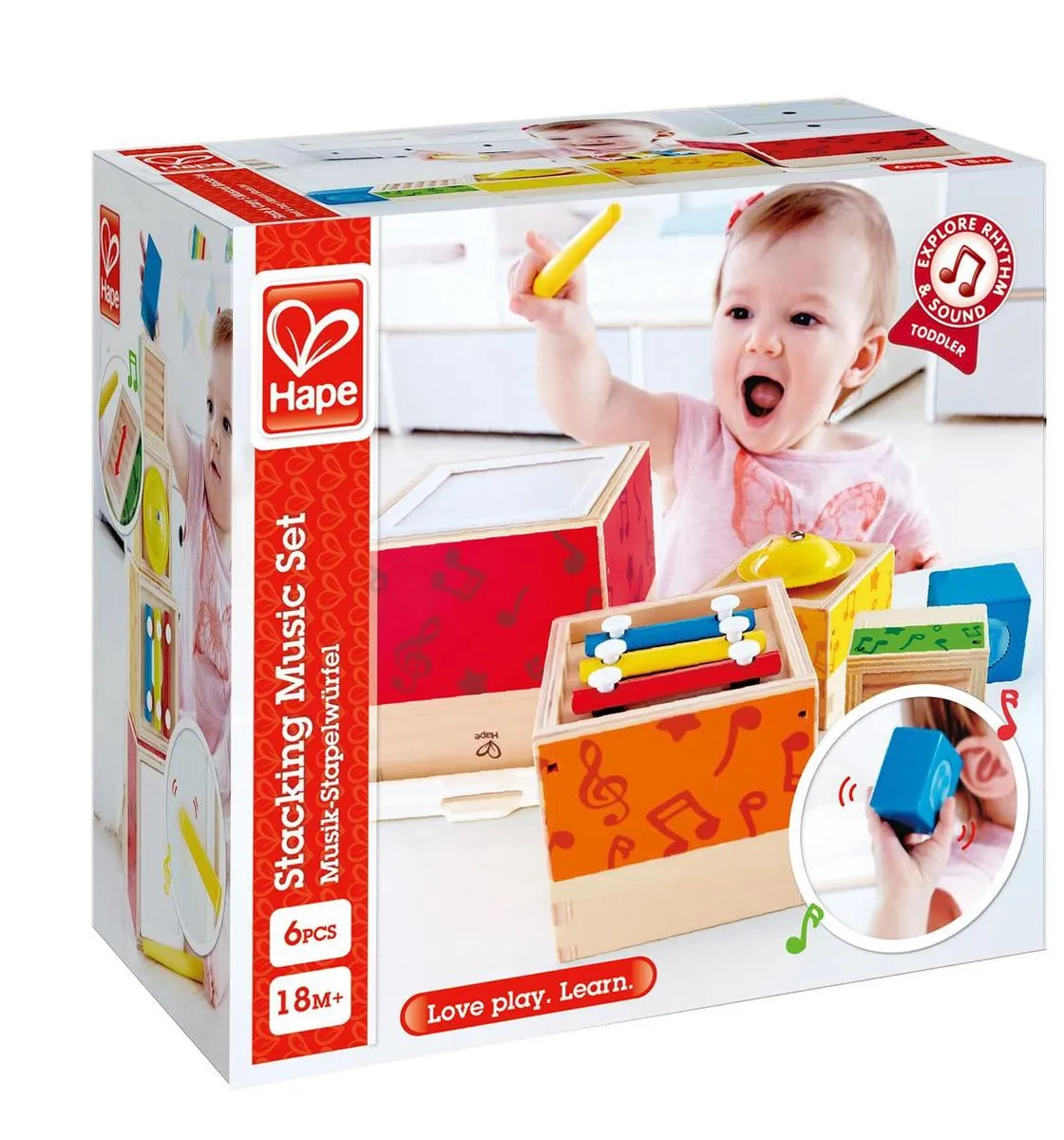 Hape Multi Muzikale Blokkenset - 5 Stukken - Veelkleurig