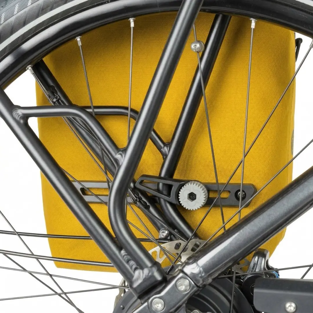 AGU Convoy Clean Dubbele Fietstas 34L - MIK Systeem - Geel