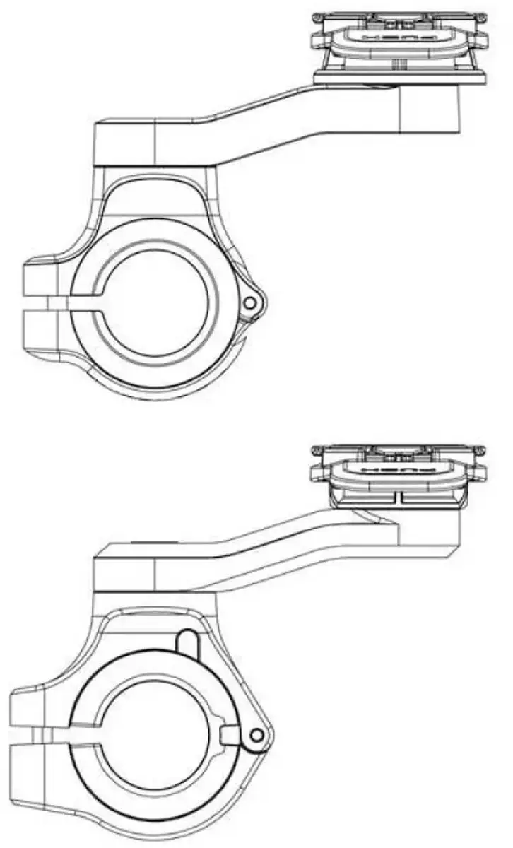 Quad Lock Motor Stuur Bevestiging PRO QLM-HBR-PRO - Gun Metal Grey
