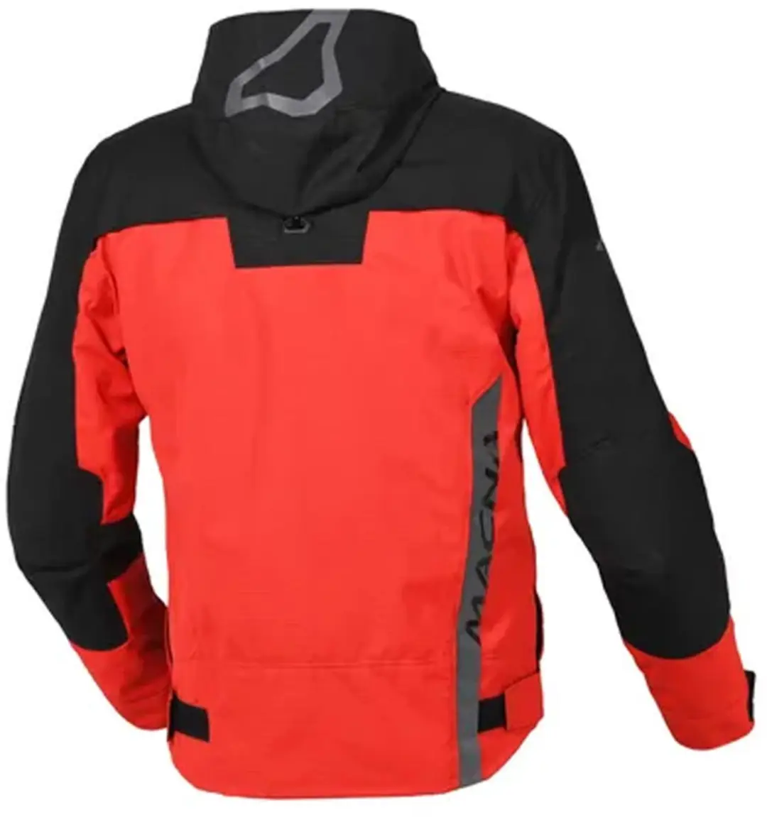 Macna Riggor Textile Waterproof Jas - 2XL - Zwart/Rood