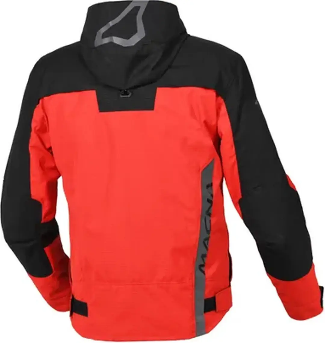 Macna Riggor Textile Waterproof Jas - 2XL - Zwart/Rood