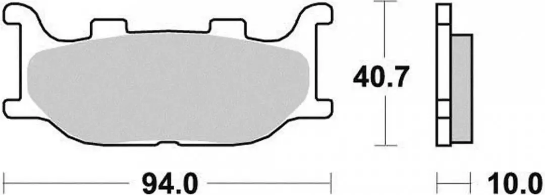Malossi remblok voor scooter Yamaha 250 Majesty 1996 tot 1999 6216894 / AV Gloed