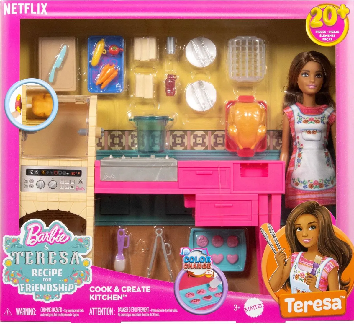 Barbie Teresa Recept voor Vriendschap Keukenset - Multicolor