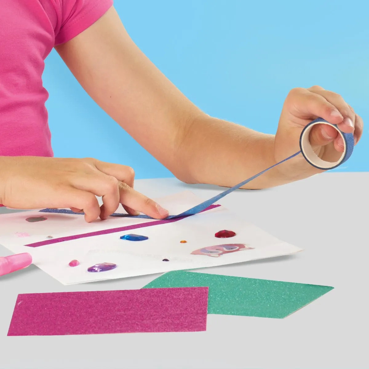 SES Creative Hobby Pink Glitter Mega Knutseldoos - 648 Stuks
