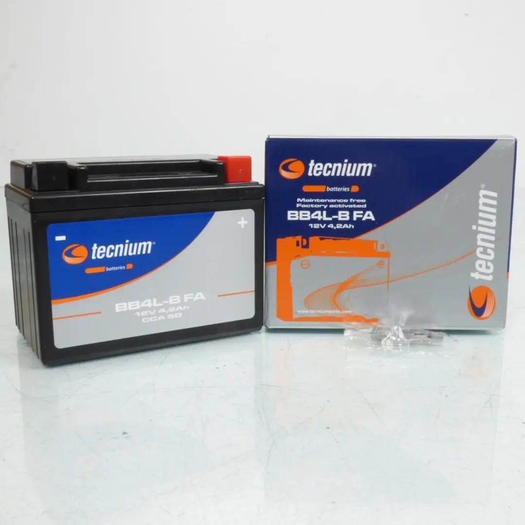 Batterie SLA Tecnium pour Moto Derbi 50 Senda R Drd Devil 2004 à 2005 YB4L-B /