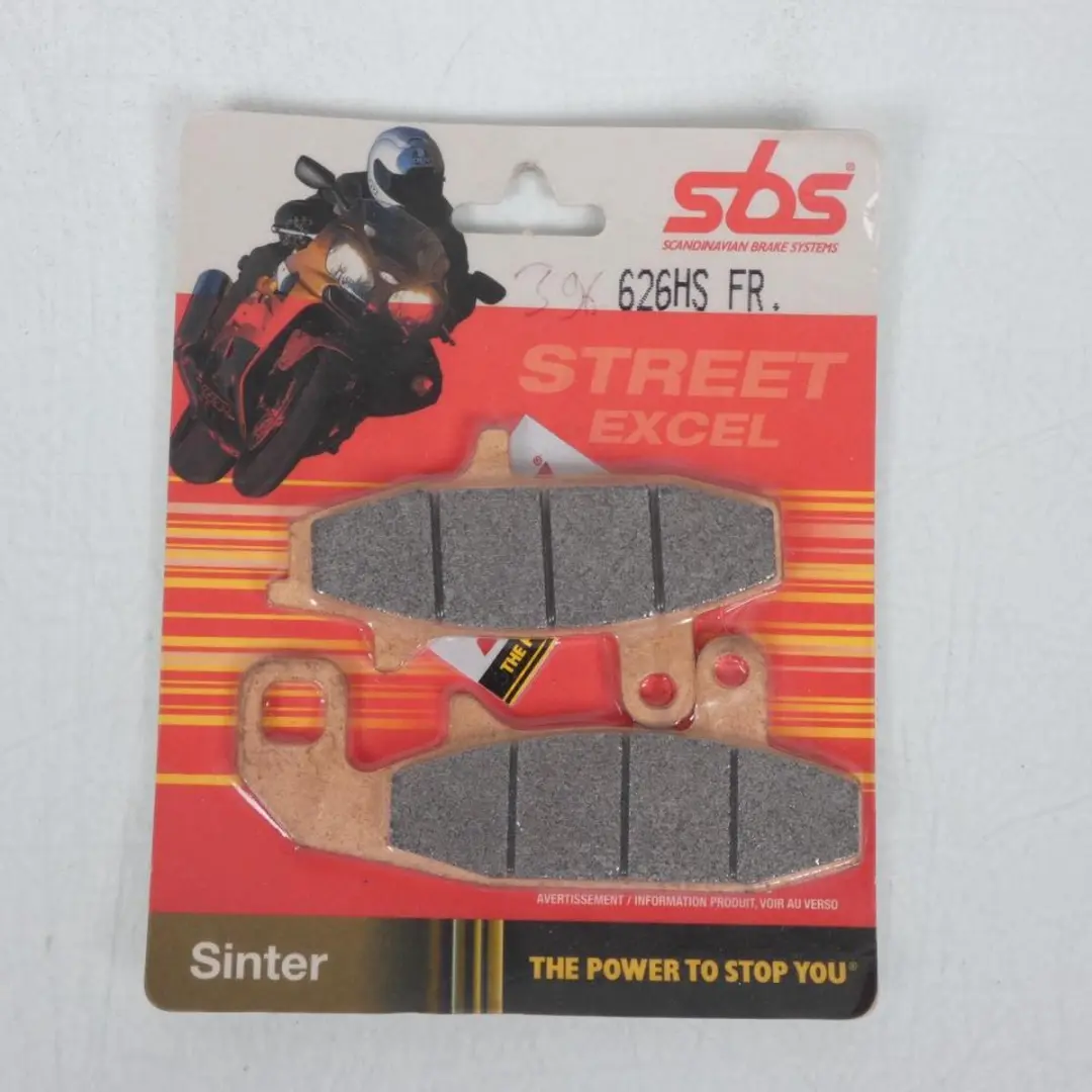 Plaquette de frein AV 626HS FR SBS pour moto Suzuki 600 DR Djebel 1989 Neuf