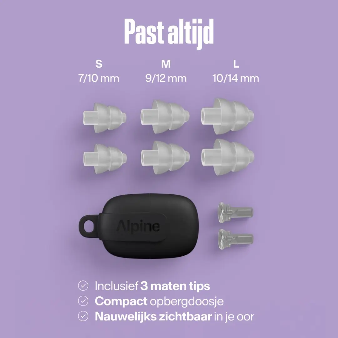 Alpine PartyPlug Oordopjes - 19dB Gehoorbescherming - Transparant