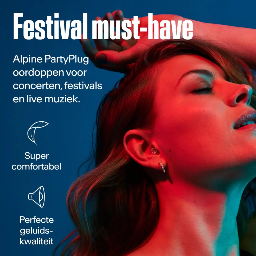 Alpine PartyPlug Oordopjes - 19dB Gehoorbescherming - Transparant