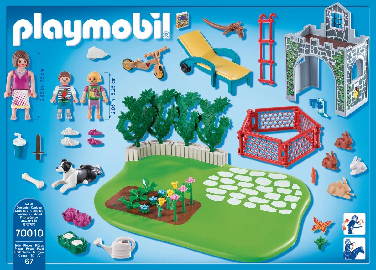 Playmobil SuperSet Familietuin 70010 - Multicolor