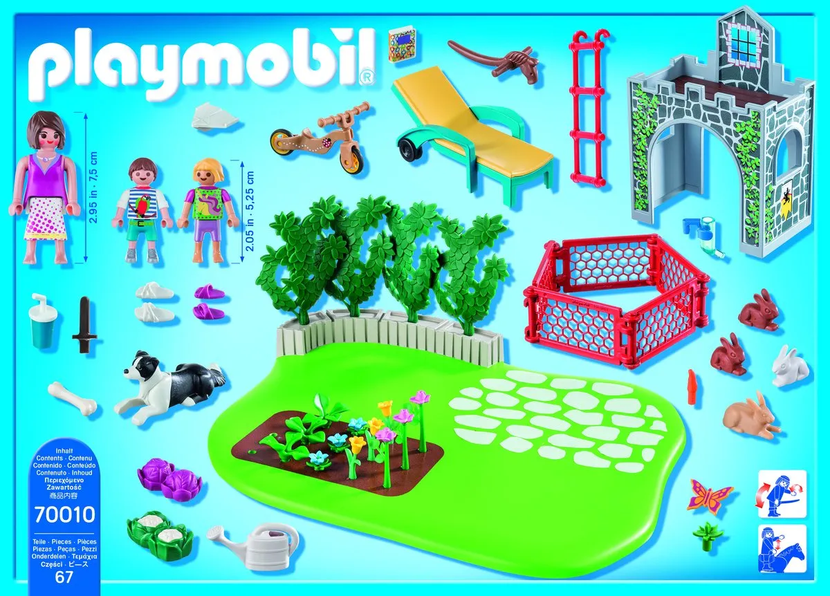 Playmobil SuperSet Familietuin 70010 - Multicolor