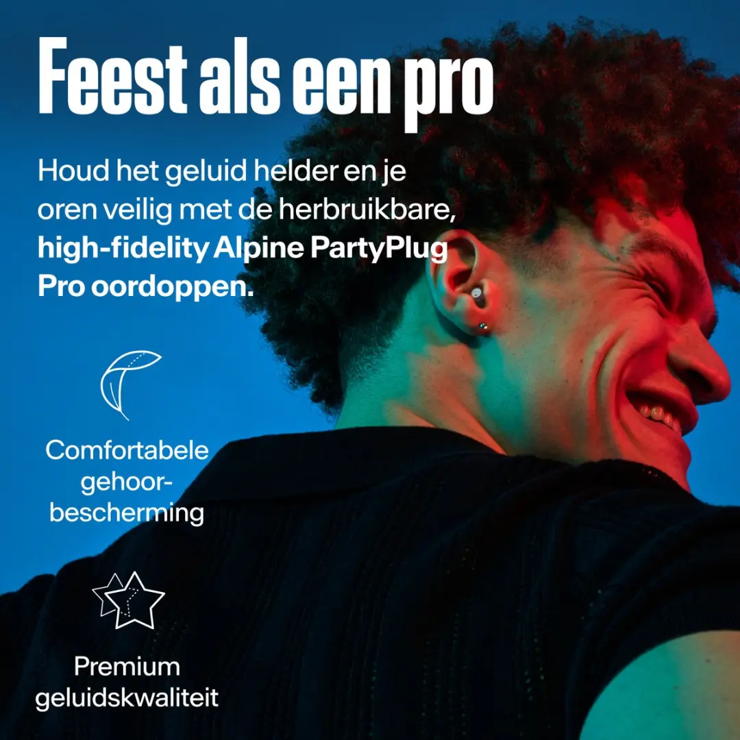 Alpine PartyPlug Pro Oordopjes - 21dB - Transparant