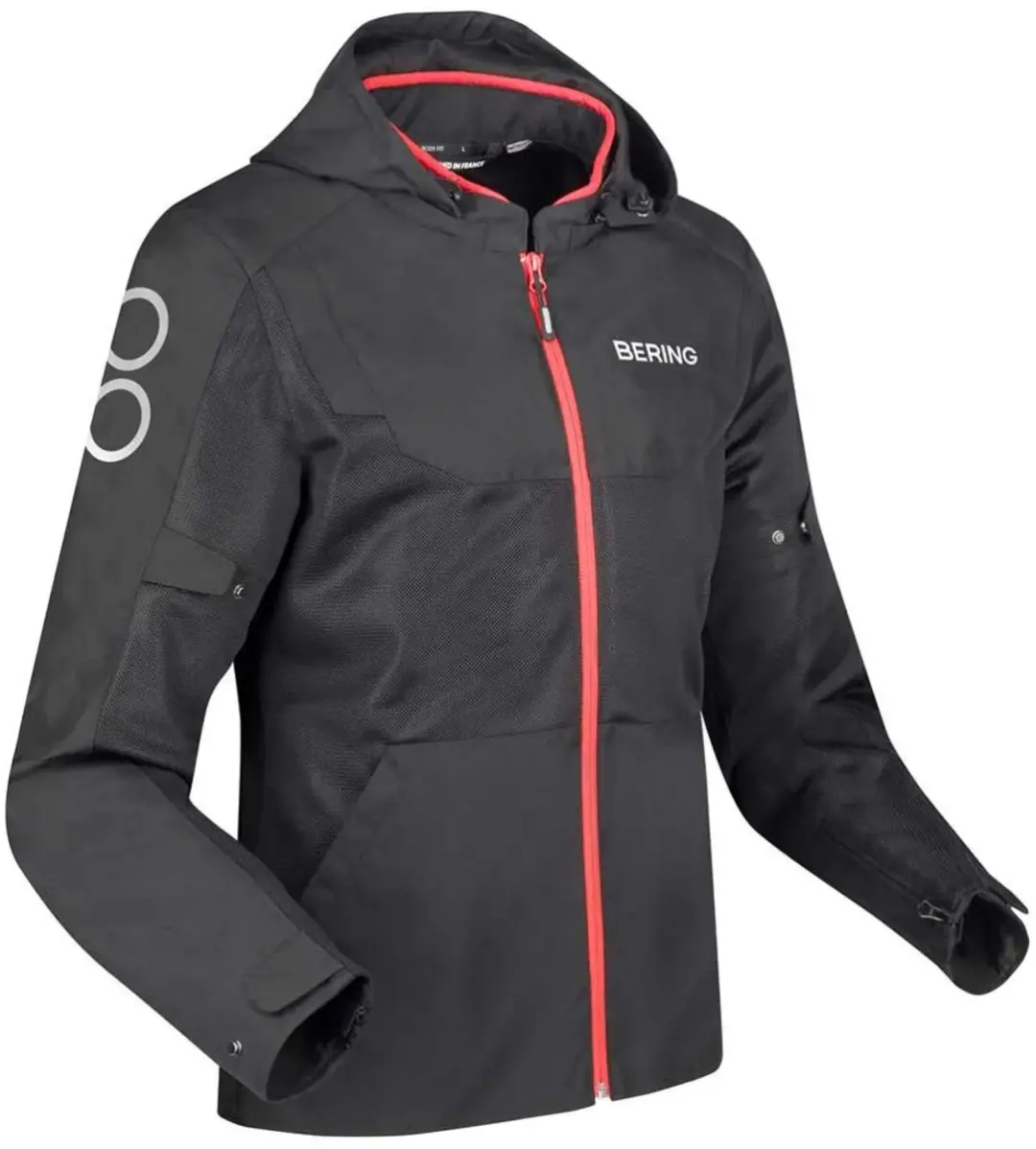 Bering Profil Jas - Zwart Rood - Maat L