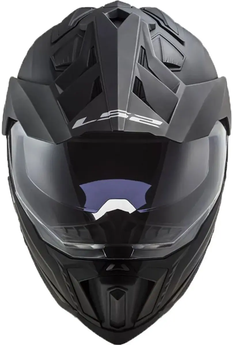 LS2 MX701 Explorer Adventurehelm - L - Mat Zwart
