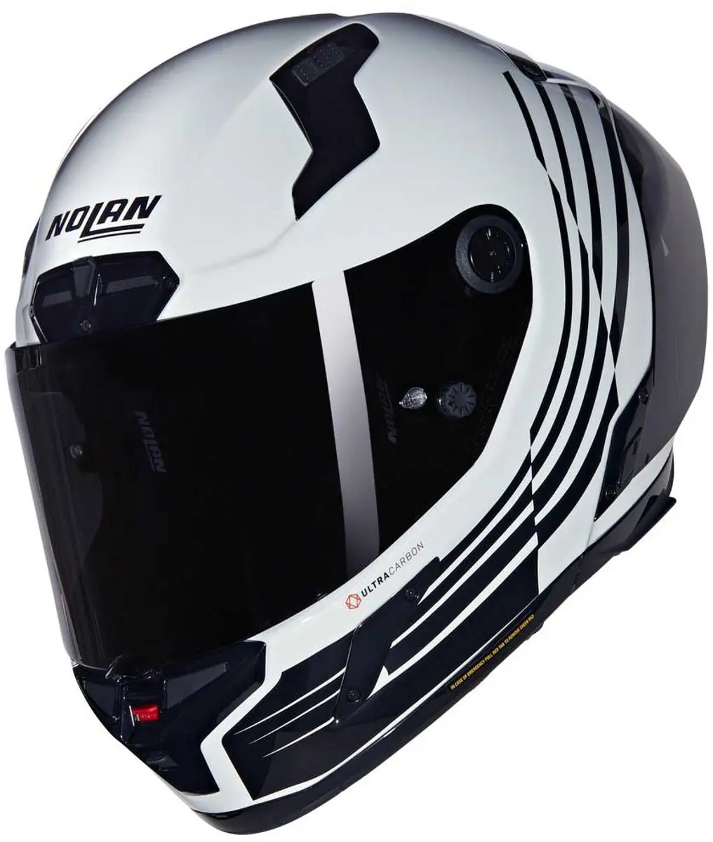 Nolan X-804 RS Ala 344 Wit Zwart Glossy Integraalhelm
