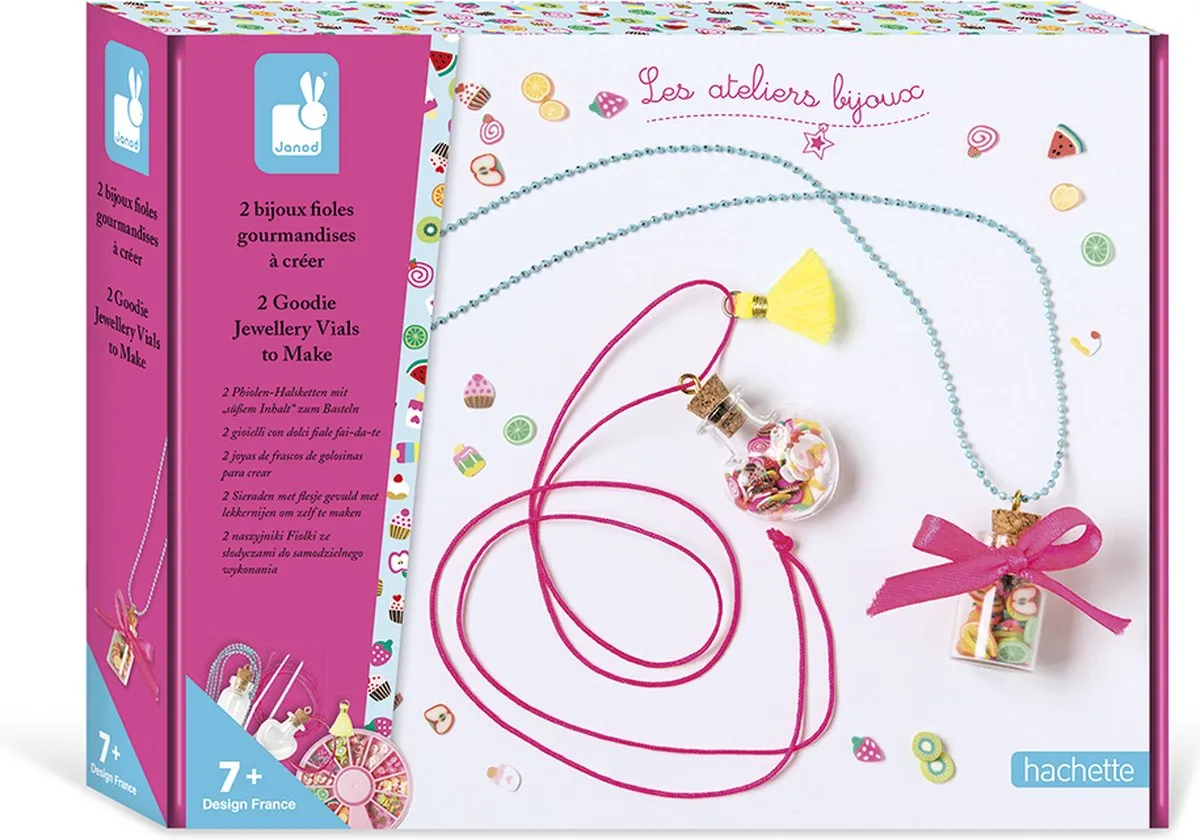Janod Atelier Bijoux Sieraden maken Snoeppot - Meerkleurig