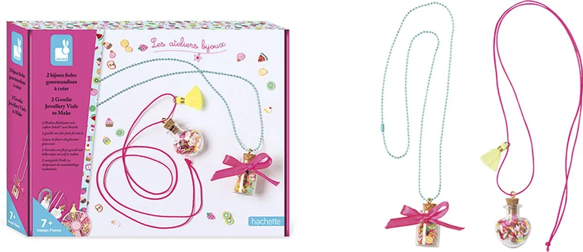 Janod Atelier Bijoux Sieraden maken Snoeppot - Meerkleurig