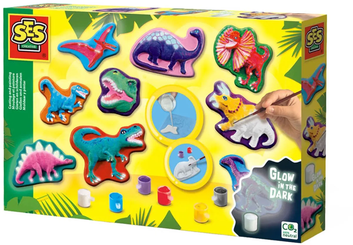 SES Creative Dino Fantasie Giet- en Schilderpakket