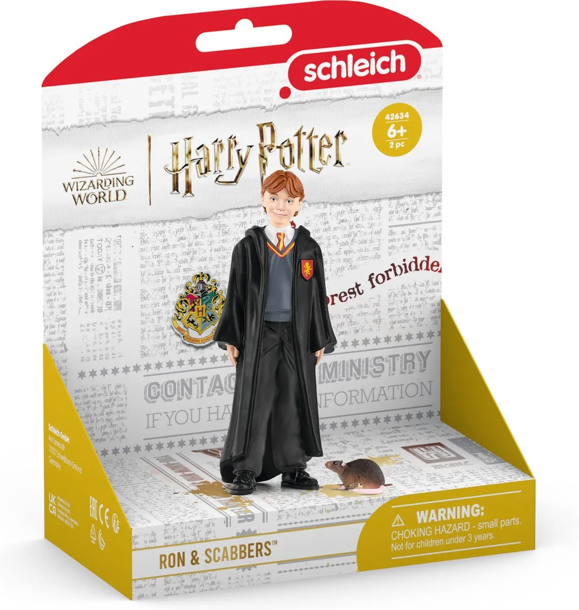 Schleich Harry Potter Ron Wemel & Schurfie 42634 - Multikleur