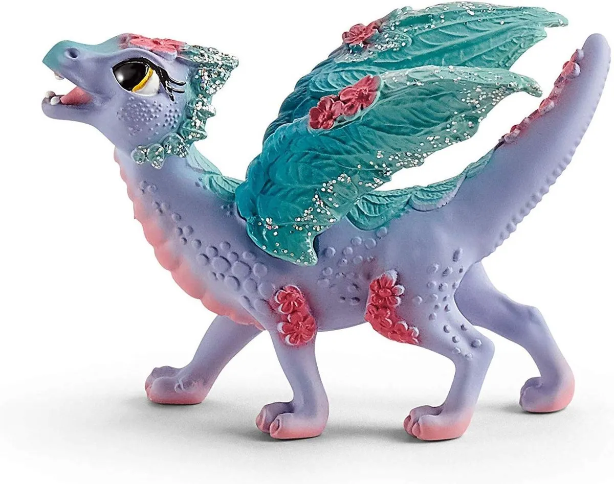Schleich Bayala Bloemendrakenmama & Baby Speelfiguur 70592 - Multicolor