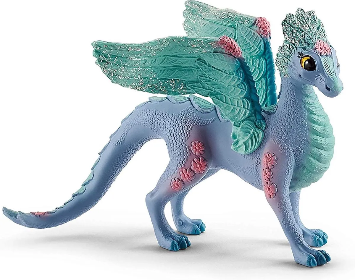 Schleich Bayala Bloemendrakenmama & Baby Speelfiguur 70592 - Multicolor