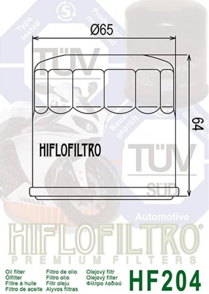 oliefilter hiflofiltro voor scooter honda 250 nss ex forza 2008 tot 2010 nieuw