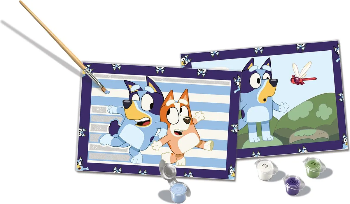 Ravensburger CreArt Junior Bluey Schildersets - 2 Stuks - Multicolor