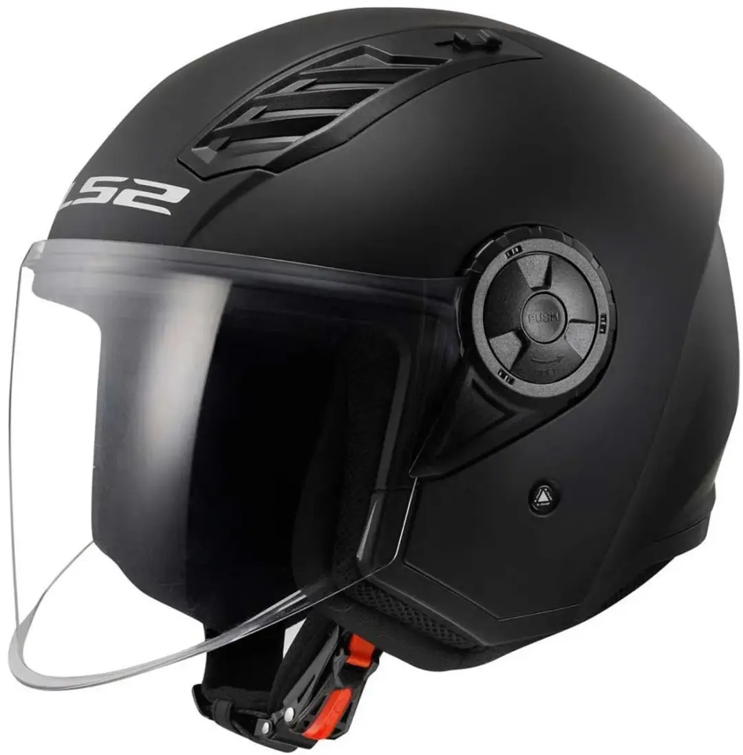 LS2 OF616 Airflow II Solid Mat Helm - L - Zwart