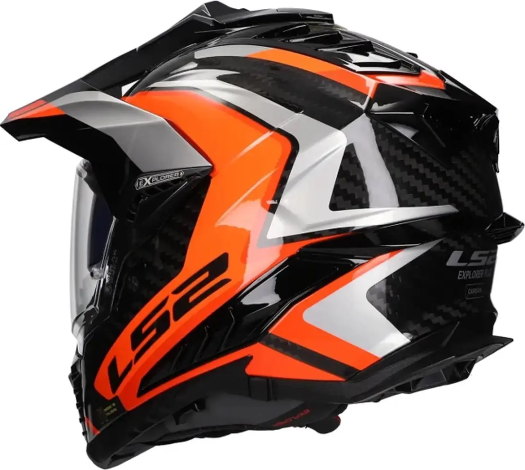 LS2 MX701 Explorer C Frontier II Motorhelm - XL - Oranje