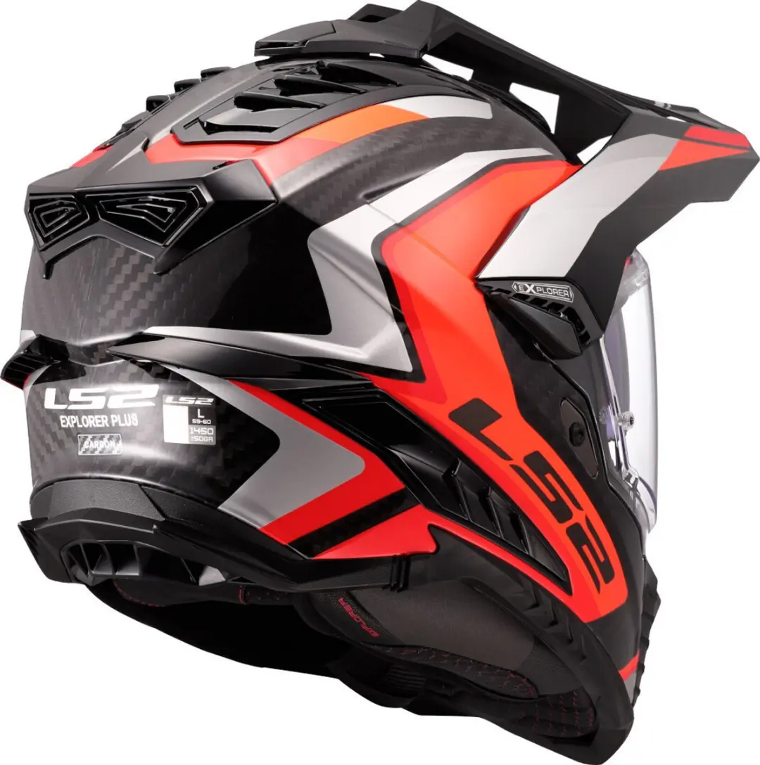 LS2 MX701 Explorer C Frontier II Motorhelm - XL - Oranje
