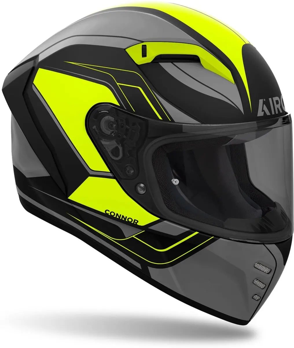 Airoh Connor Dunk Integraalhelm - M - Geel Matt