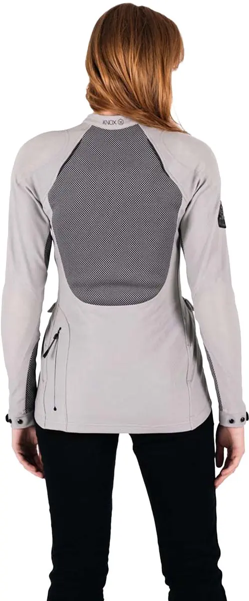 Knox Tor Dames Motorfietsjas - Grijs S