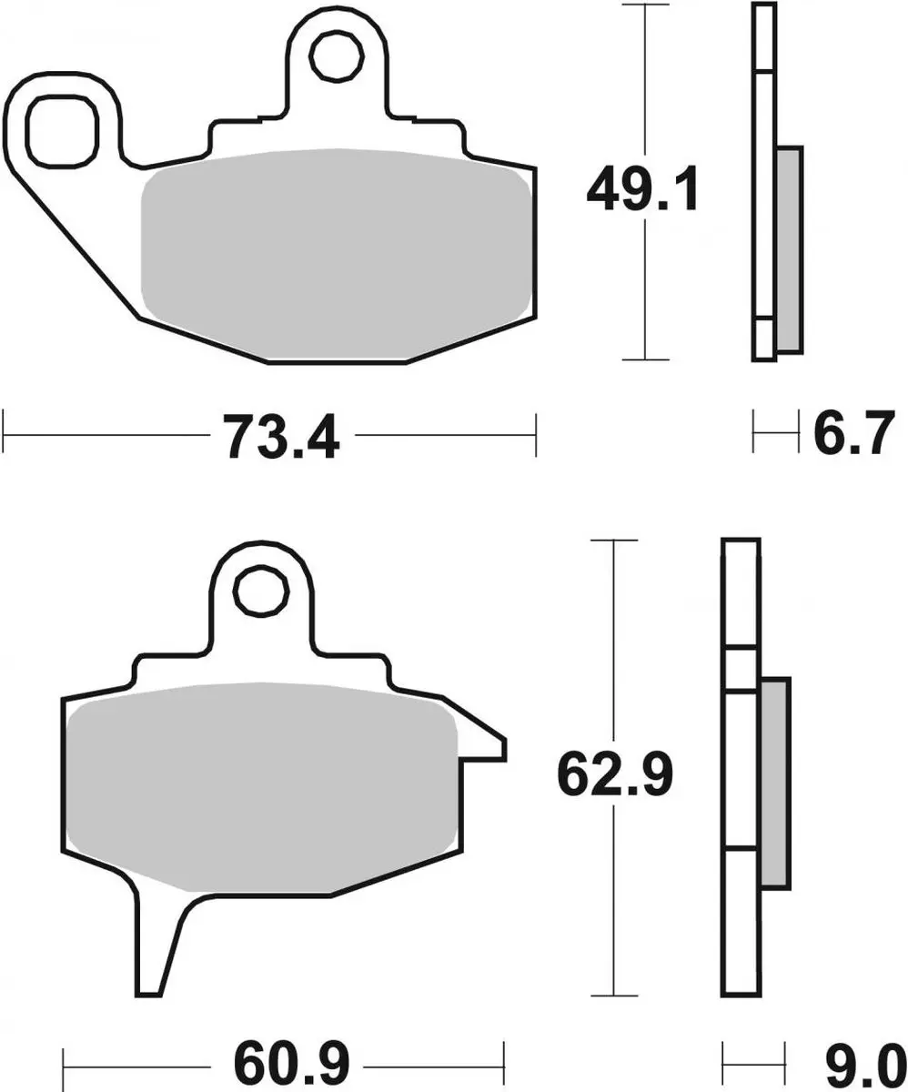 Plaquette de frein AV Brembo pour moto Kawasaki KX 500 1987-1988 07KA10.16 Neuf