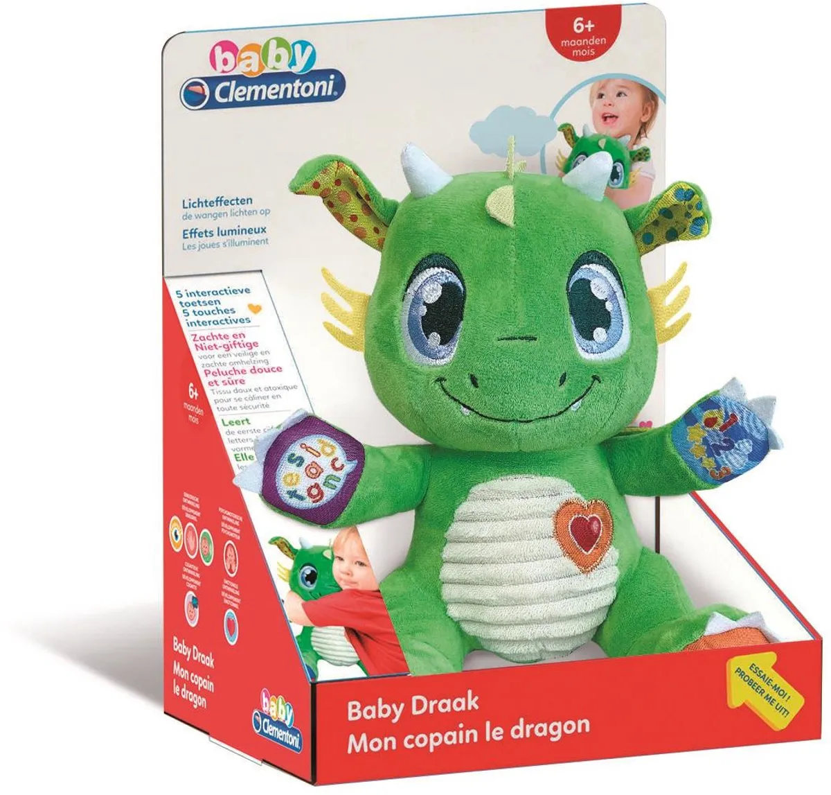 Clementoni Interactieve Babydraak - Groen