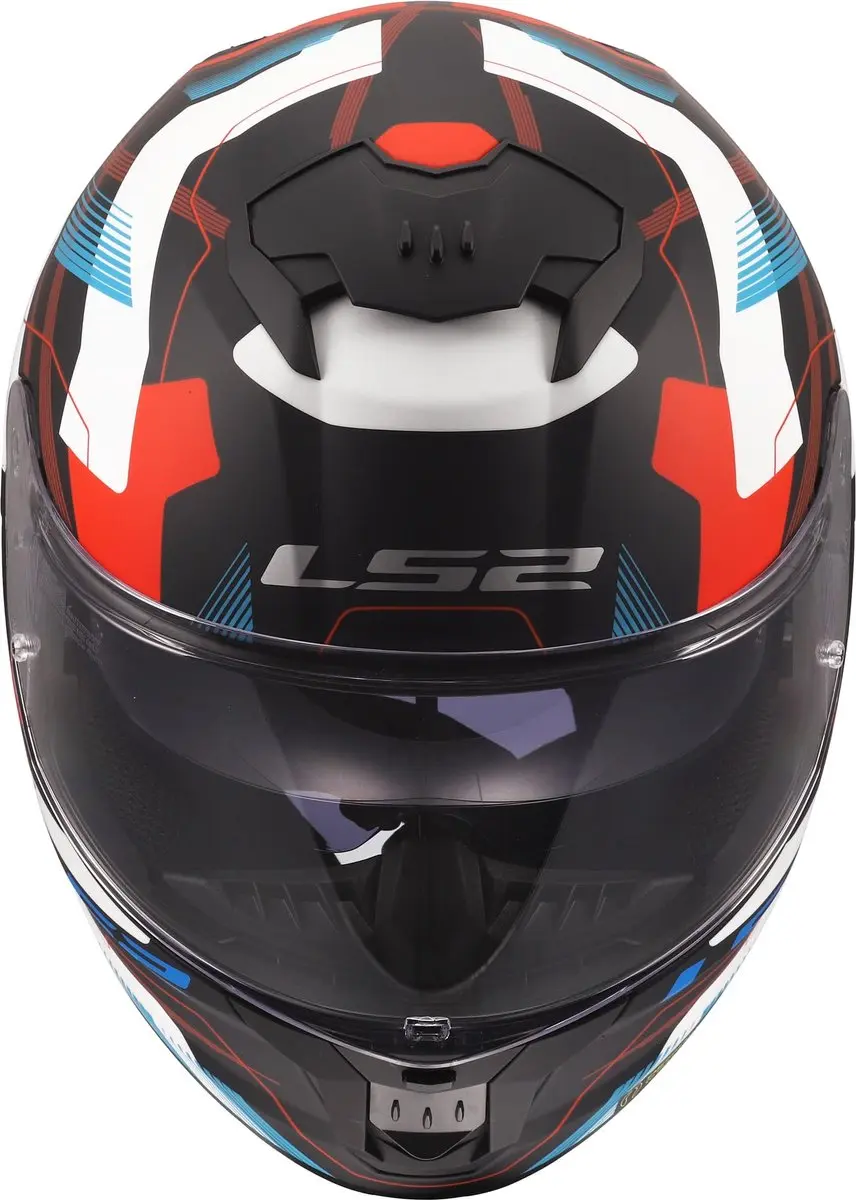 LS2 FF808 Stream II Mika Helm - XL - Wit/blauw/rood