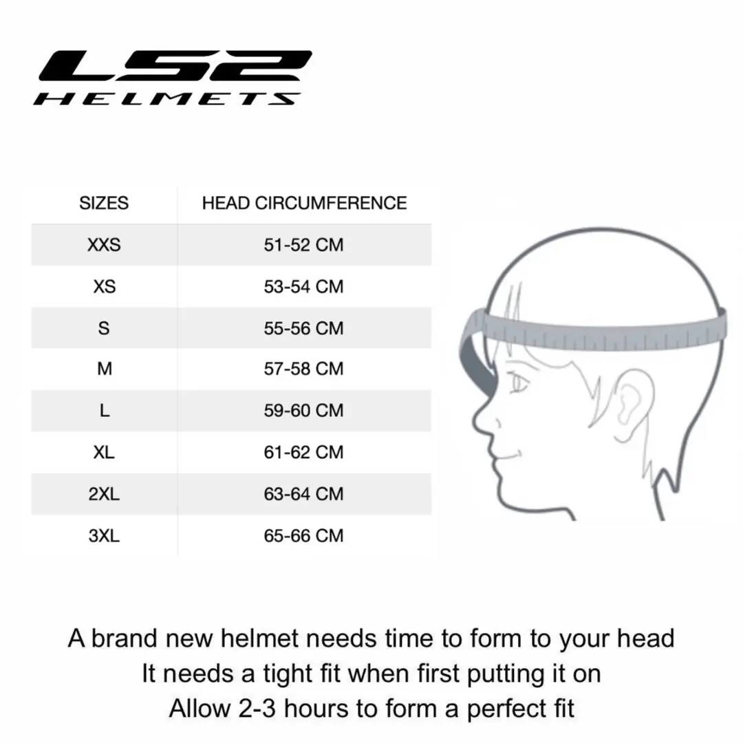 LS2 FF807 Dragon Trax Integraalhelm - XS