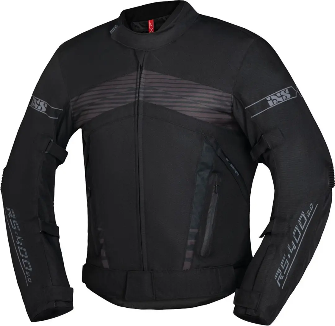 IXS RS-400-ST 3.0 Waterdichte Zwart Textiele Motorjas