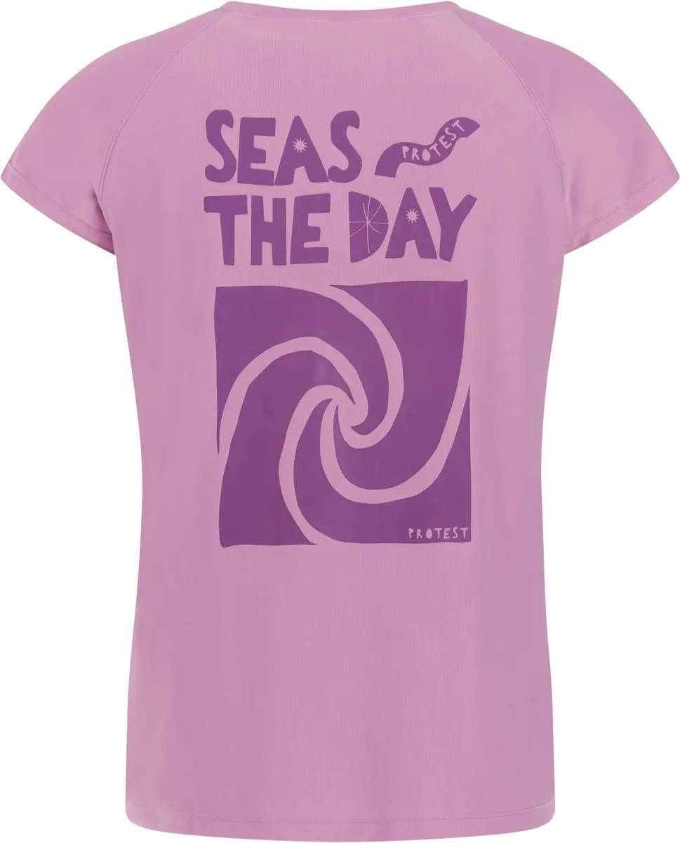 Protest PRTCal UV Shirt Dames - Korte mouwen - S - Paars